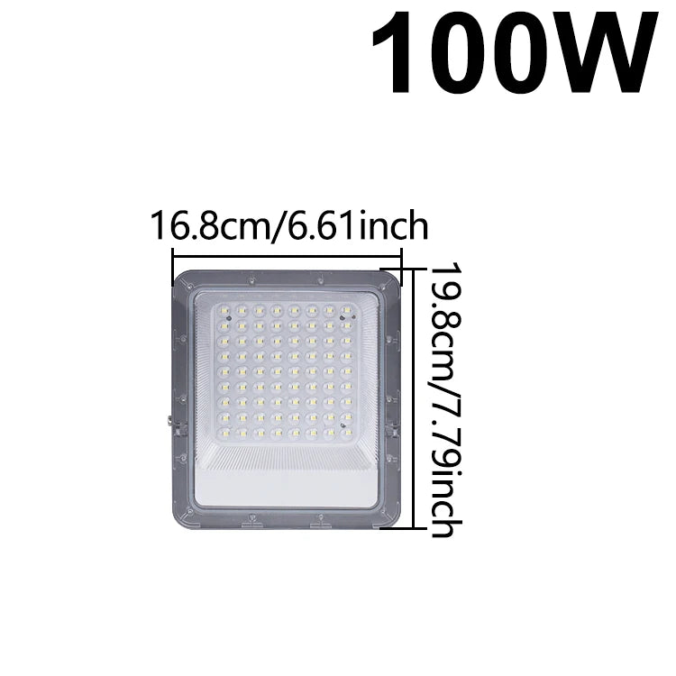 LED Flood Light Outdoor Spotlight (10W–100W) 220V - 6500K Daylight IP66 Waterproof Wall Lamp for Garage, Gym & Street