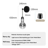 Modern Glass Pendant Light with Knob Switch - Bedside Hanging Night Light