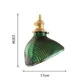 Modern LOFT E27 pure copper lamp holder chandelier simple green glass lamp kitchen living room bedroom bar indoor chandelier