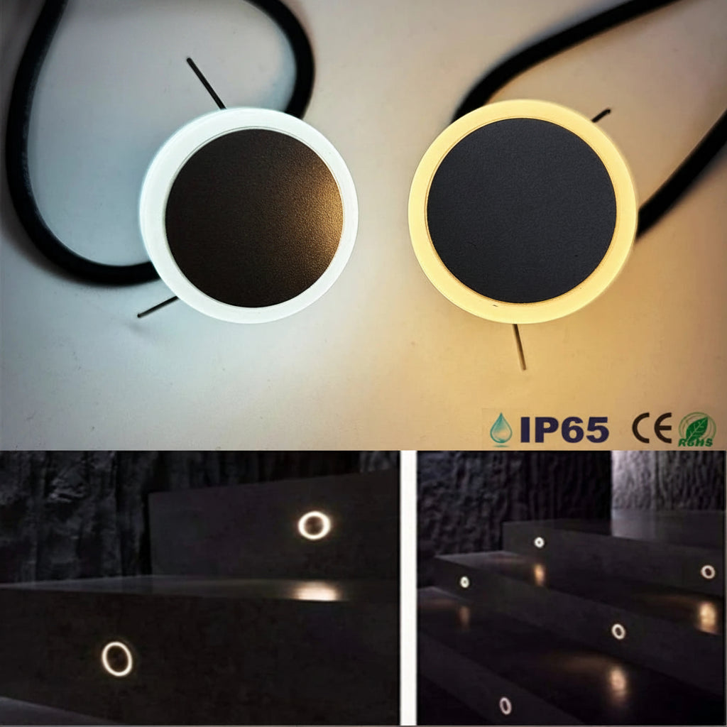 DC 12V 1W Waterproof IP67 LED Stair & Wall Light - Outdoor Step Lamp for Garden & Balcony