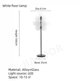 Modern Living Room Floor Lamp Sofa Side Standing Lamp Creative Design Grape Glass Lamp Bedroom Bedside Lamp Desk Lamp LED Light