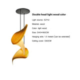 Wing maple pendant lamp handmade pleated finish wooden hanging light japanese style Chandelier dining bedroom staircase