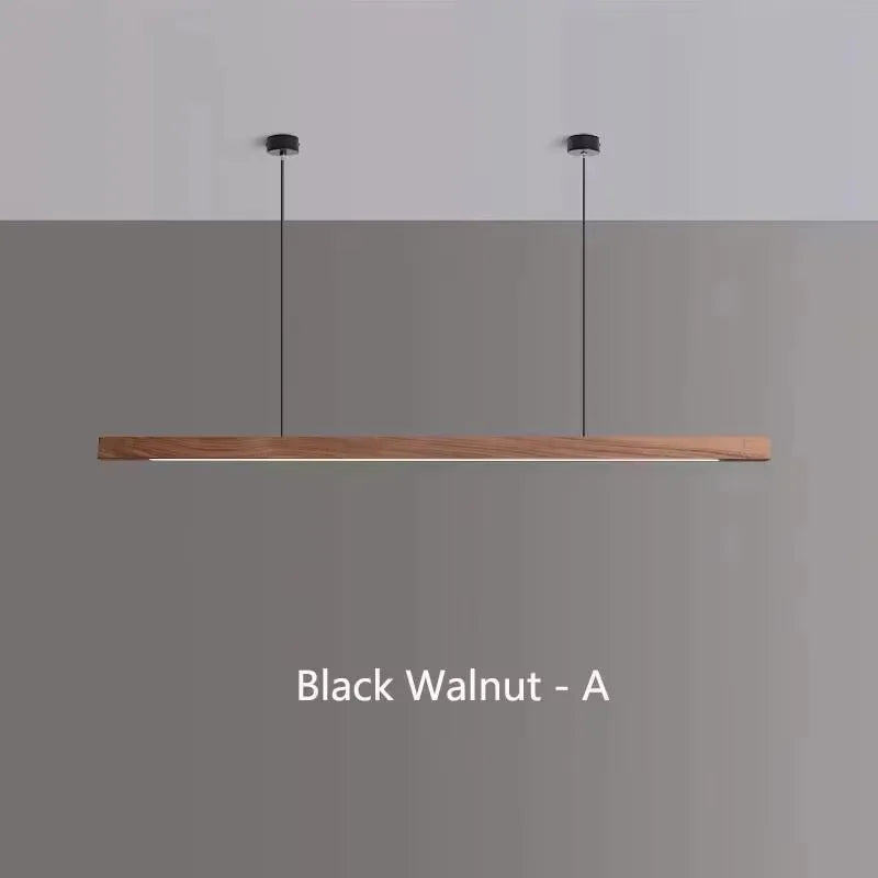 Walnut Color LED Chandelier Dining Room, Kitchen, Island Hanging Lights, Restaurant, Office ,Coffee ,Home Lighting Ash Wooden