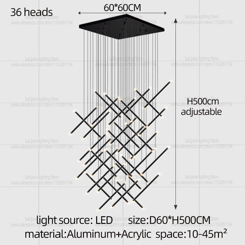 Nordic Pendant Light Modern Living Room Dining Table Lighting Lounge Hanging Restaurant Attic Chandelier Bedroom Ceiling Lamp