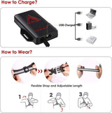 USB Rechargeable Outdoor LED Night Running Chest Light with Back Warning Lamp - Safety Gear for Jogging, Camping, Hiking & Adventure