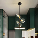 Modern Art Glass Chandelier Creative Personalized Lighting for Restaurant Bedroom Bar Nordic Home Decor Light Fixture