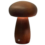 Modern Mushroom LED Night Light USB Rechargeable Touch Control Bedside Table Lamp for Creative Minimalist Ambient Lighting