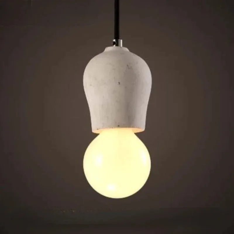 American Vintage Single Head E27 Chandelier Creative Personality Restaurant Bar Aisle Stairs Bedroom Bed Cement Chandelier