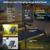 IP68 Waterproof COB LED Strip 12V Solar LED Light High Density 320LEDs/m Flexible COB LED Tape Solar Light For Outdoor Garden