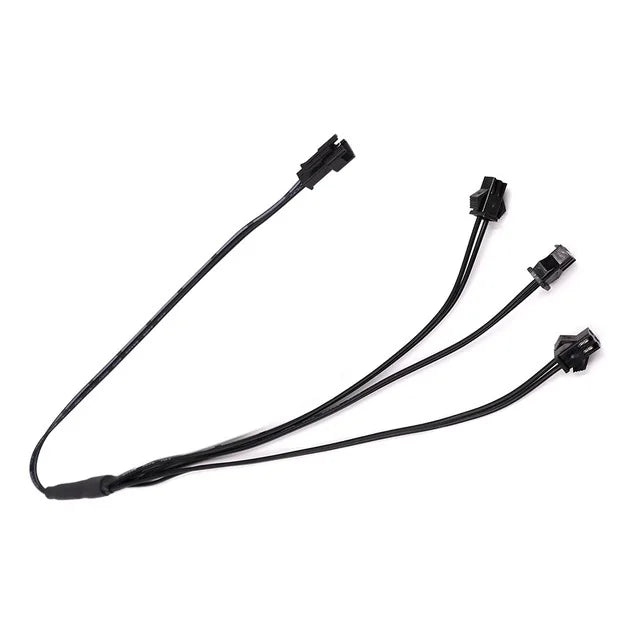 2/3/4/5-Way EL Wire Splitter Connector Cable - Multi-Channel Power Distribution Splitting Wire Lead for Neon Wire & LED Lighting Accessories