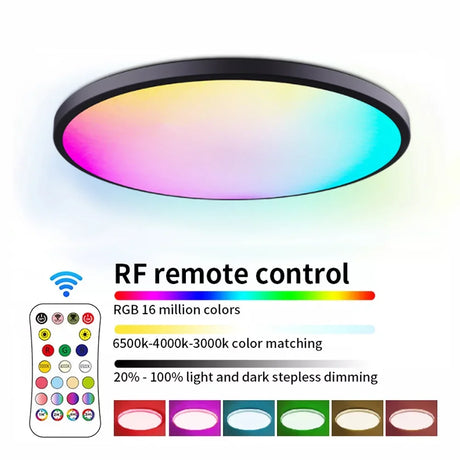 LED Ceiling Lights Round Smart WIFI RGBCW Dimmable TUYA APP Compatible with Alexa Google Home Bedroom Living Room Ambient Lamps
