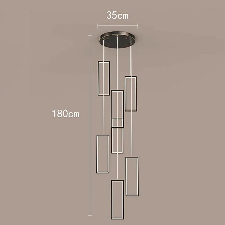 Nordic home decoration, stair chandelier, living room and dining room Pendant lights, ceiling light, indoor lighting