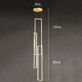 Modern ring stairs led lights pendant light lamps for living room led Chandeliers for dining room hanging light indoor lighting