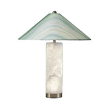 Nordic Cylindrical Marble Base LED Table Lamps Fabric Shade Living Room Study Restaurant Bedroom High-end Home Decor Desk Lights