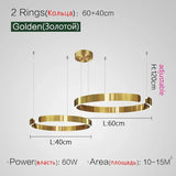 Nordic Designer Round LED Pendant Light - Modern Chandelier for Dining Room