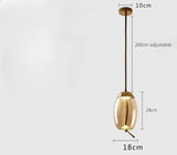 Nordic Style Designer Postmodern Luxury Glass Single Head Pendant Lamp Creative Art Bar Dining Lighting Fixture