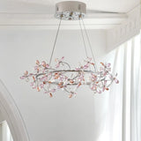 French Luxury Crystal Chandelier Romantic Princess Room Bedroom Master Light High-end Dining Room Crystal Wreath Light Fixture