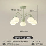 Living Room Chandelier Nordic  Match Green Dining Room Light French Pastoral Simple And Warm Bedroom Living Room Lamp