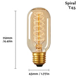 Edison Bulb E27 220V 40W ST64 A19 T45 G80 G95 G125 Incandescent Filament Bulb Lighting Retro Edison Light Bulb