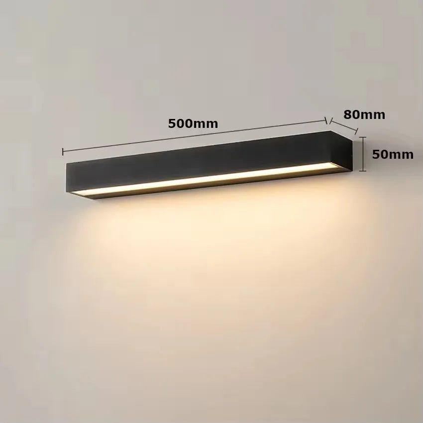 IP65 Waterproof Outdoor Wall Light Sconce - Modern Exterior Lighting Fixture for Porch, Balcony, Garden, Yard & Gate
