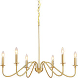 Retro Loft Living Room Chandelier Lighting E14 Vintage American Style Black/Gold Ceiling Chandelier Household Dining Room Light