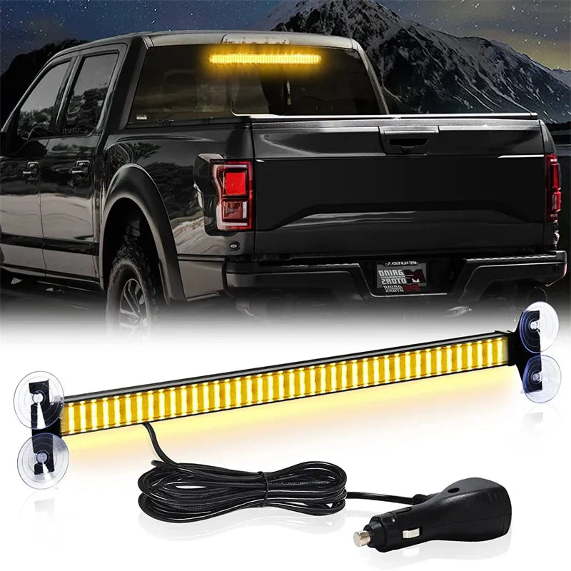 80 LED Strobe Lights For Auto Emergency Grill Warning Lamp 80 led Windshield Bar Traffic Advisor Flashlight 12V 24V Car Accessor