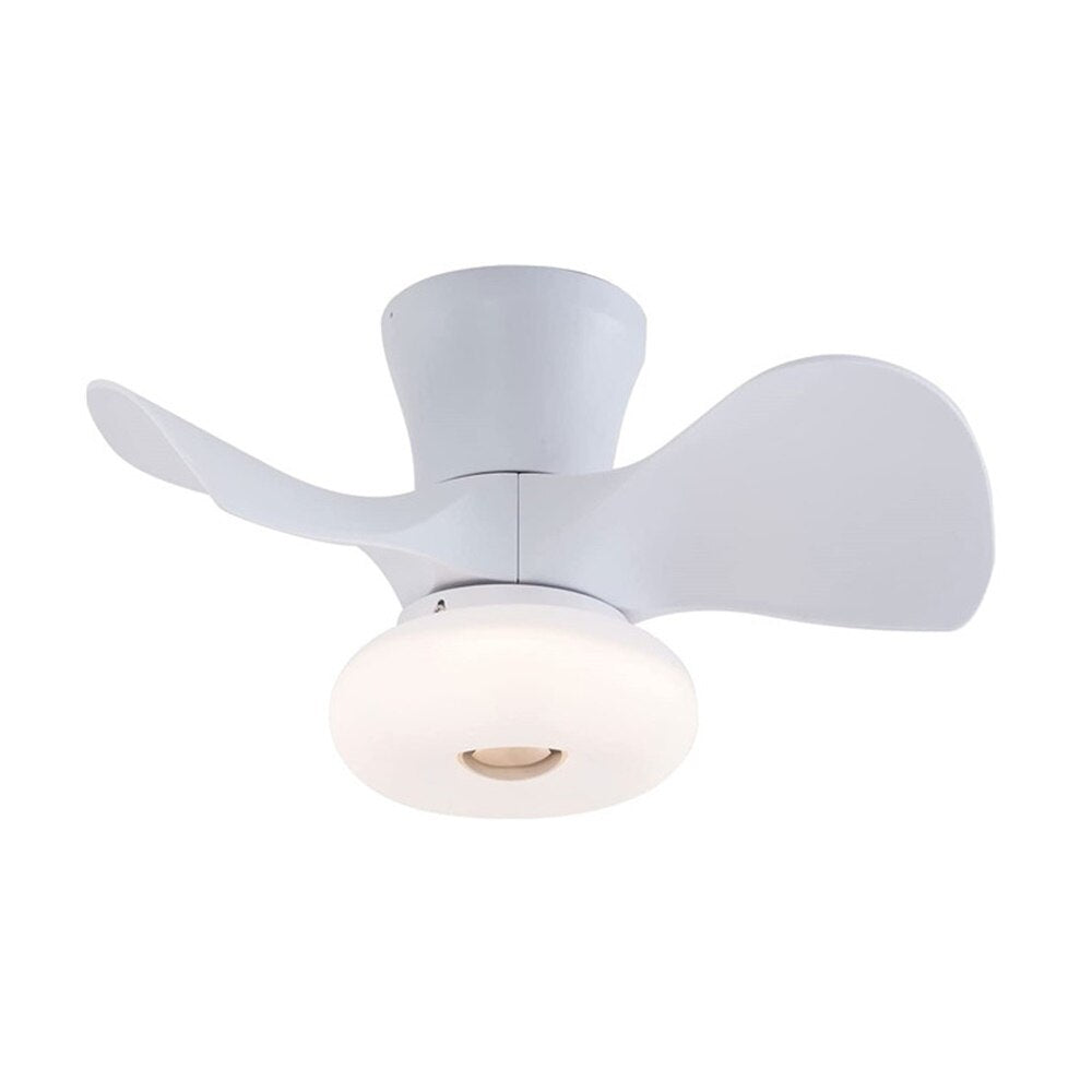 Modern Pink/Blue/White Creative 22 Inch Ceiling Fan Light with Remote Control for Living Room Bedroom