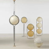 Floor Lamp Simple Design Led Chrome Metal  White Acrylic Ball Light Living Room Hotel Room Home Home Decoration Lamp