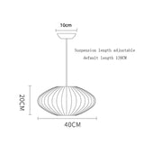 Denmark Designer Silk Pendant Lamp Living Room Hotel Hall Restaurant Hanglamp Home Decoration LED Lighting Factory Direct Sales