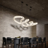 Dining Room Alabaster Chandelier Spanish Marble Ceiling Pendant Lights For Kitchen Living Room Loft Desiginer Marble Chandeliers