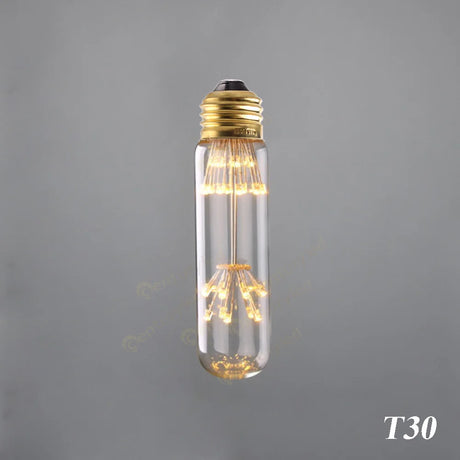 Vintage Led ST64 E27 LED Non- Dimmable Bulb Vintage Starry Sky Lamp 3W 2200K Bottle Lightbulb Decorative Christmas Firework Lamp