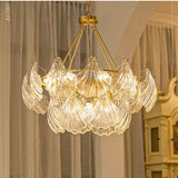 Luxury Crystal Hanging Light Hotel Villa Indoor Decor Chandelier France Retro Pendant Lamp For Bedroom Parlor Dining Hall