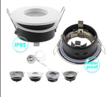 New Design IP65 Waterproof Recessed GU10/MR16 Led Spot Light Fixtures Downlight Frame Round Square GU10 Spotlight Bulb Housing