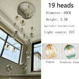 Modern Spiral Staircase Chandelier Crystal Ball Lamp Long Lighting for Living Room Villa Loft Dining Room 2026 New Design
