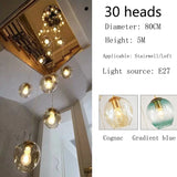 Modern Spiral Staircase Chandelier Crystal Ball Lamp Long Lighting for Living Room Villa Loft Dining Room 2026 New Design