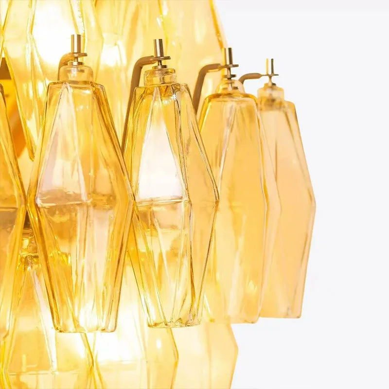 2027 Murano Glass Wish Bottle Pendant Lamp Colorful Glass Electroplated Brass Silver Round Dimmable Ceilings Lustre