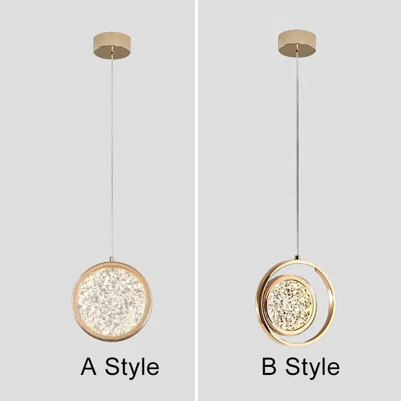 Light Luxury Art Pendant Lamp High-end Atmosphere LED Lights for Bedroom Bedside Lamps Creative Entrance Living Room Decoration