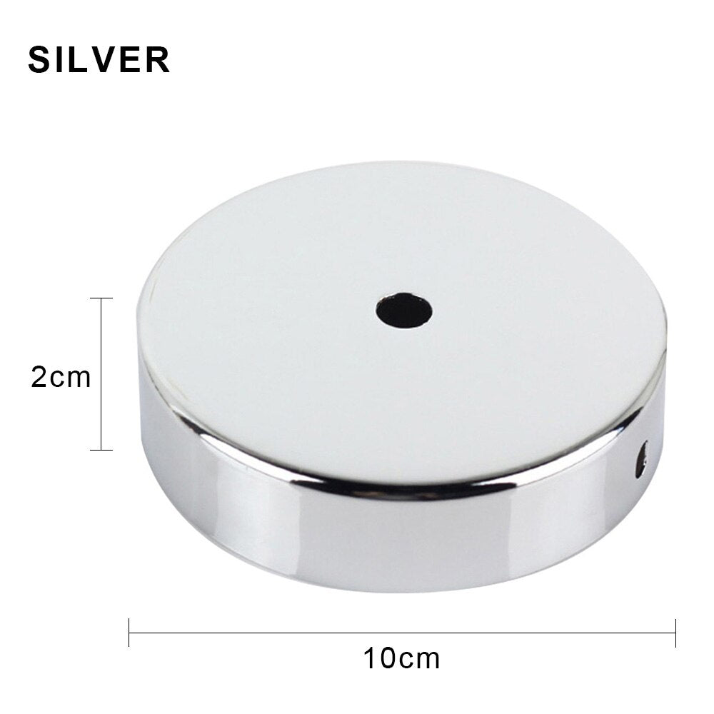 Metal Pendant Plate Vintage Light Base Accessory Black Retro Ceiling Canopy Sconce Mount Wall Lamp Holder Fixture