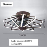LED ceiling fan with Lights remote control home decor ventilator lamp Living room Bedrpoom DC ceiling fan lamp