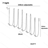 DIY Long Leather Textile Belt Flexible Dimmable LED 2026 Pendant Light Chandelier Lighting Hanging Lamp For Dinning Room