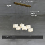 Rubik's Cube Marble Home Decoration Gold LED Chandelier Lighting Hanging Lamps 2026 New Trend Lustre Para Sala Estar For Foyer