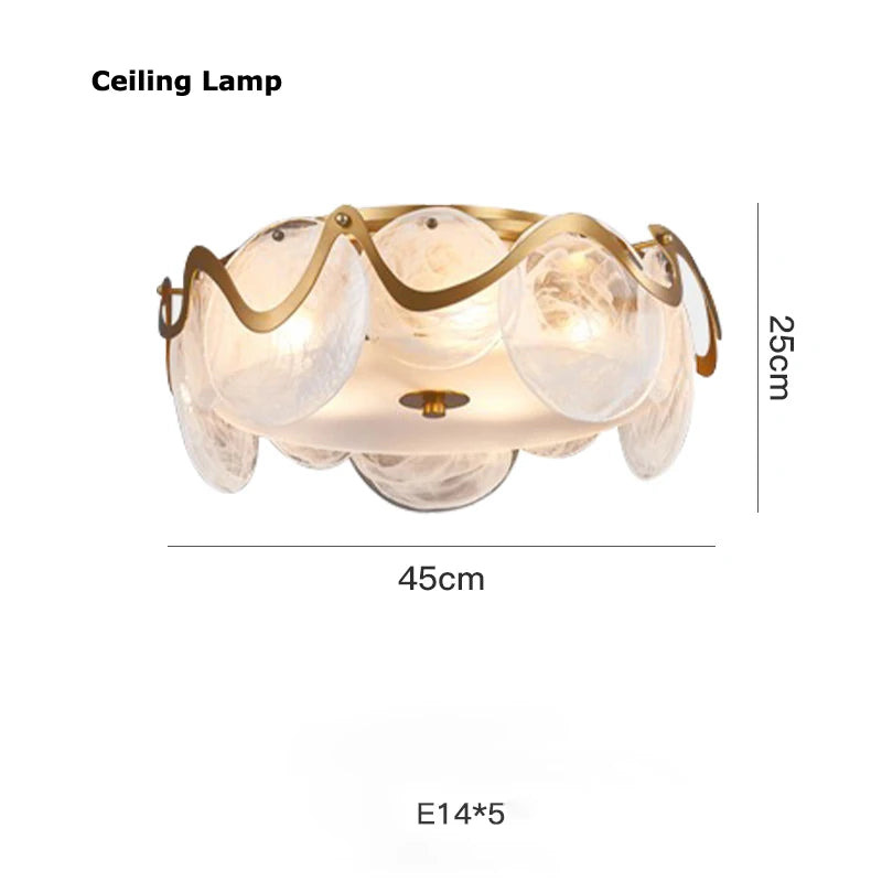 Modern Internet Celebrity Living Room Art Pendant Light Luxury Minimalist Glass Lamp Bedroom Dining Room Long Pendant Light