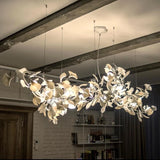 Chandeliers for Dining Room Decor Ceramics Led Lamp Lustre Nordic Ceiling Chandelier Kitchen Living Center Table Indoor Lighting