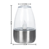 Solar lights outdoor patio LED stainless steel candle lights lawn deck decorative night lights ambient lights