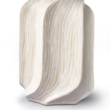 21 Inch Etched Ceramic Table Lamp With Shade, Gloss White Glaze Handcrafted Accent Lamps For Living Room, Bedroom