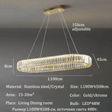 Modern Luxury Crystal Pendant Lights Home Dining Room Bar LED Lighting Lustre Decoration Indoor Ceiling Chandelier Lamp Fixtures