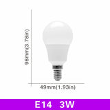 E27 E14 LED Bulb 20W 18W 15W 12W 9W 6W 3W Lampada LED Light AC 220V-240V Bombilla Spotlight Lighting Cold/Warm White Lamp