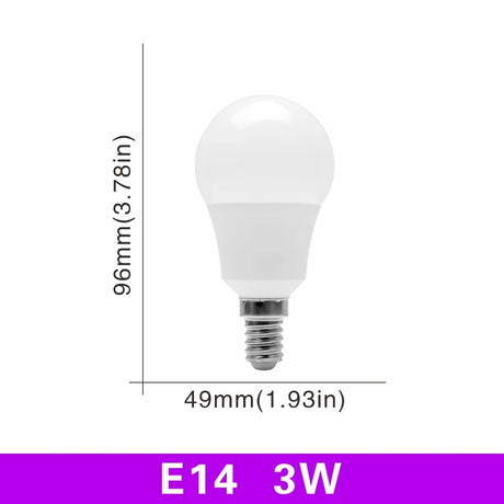E27 E14 LED Bulb 20W 18W 15W 12W 9W 6W 3W Lampada LED Light AC 220V-240V Bombilla Spotlight Lighting Cold/Warm White Lamp