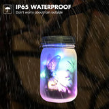 Solar Fairy Butterfly String Lights Garden Fairy Lanterns Gift for Birthday Outdoor Night Lights LED Waterproof Mason Jar Lights