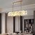 High Quality Copper LED Pendant Lights Natural Marble Dining Room Kitchen Hanging Lamp Creative Unique Art Deco Home Ceiling
